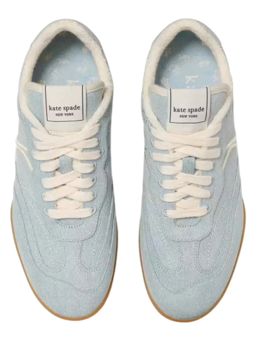kate spade Extra Light Blue Drift Sneaker with Gum Sole - 10 B